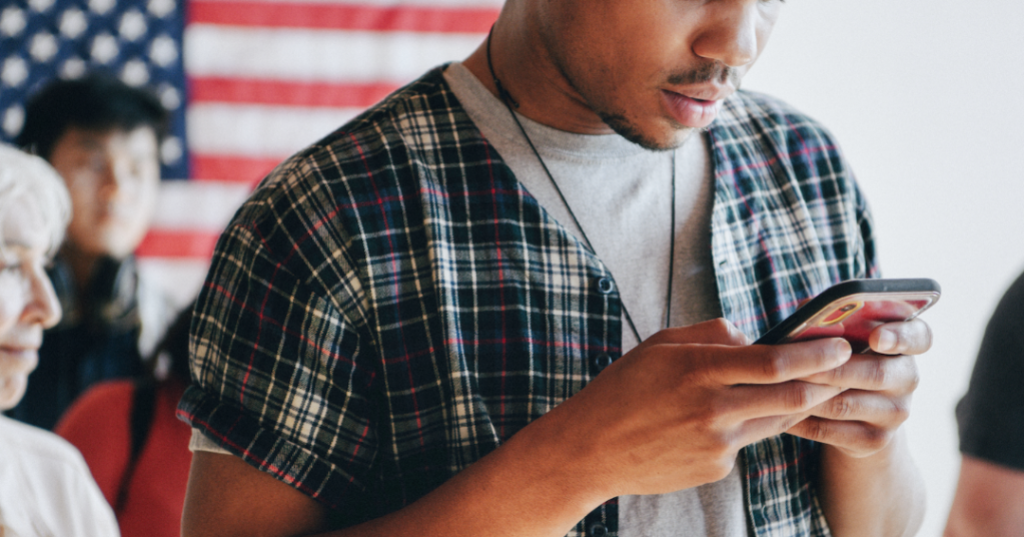 voters using mobile
