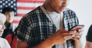 voters using mobile